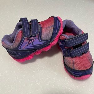 Toddler size 6 shoes Champion pink and purple sneakers